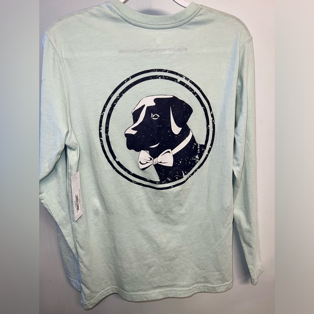 NWT, “Southern proper” long sleeve tee